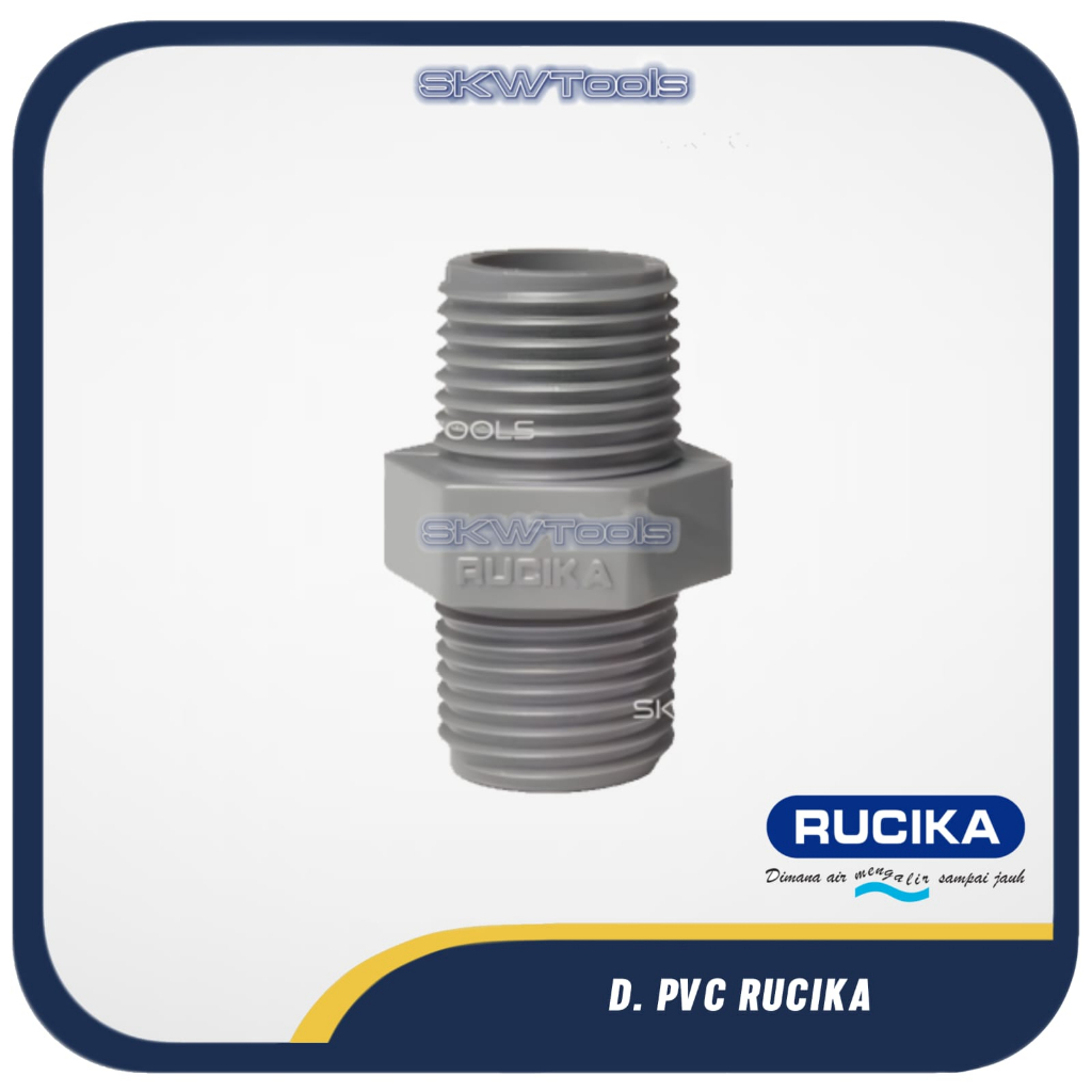 Jual Double Nepel Inch Inch Inch Rucika Aw Ts Sok Drat Luar