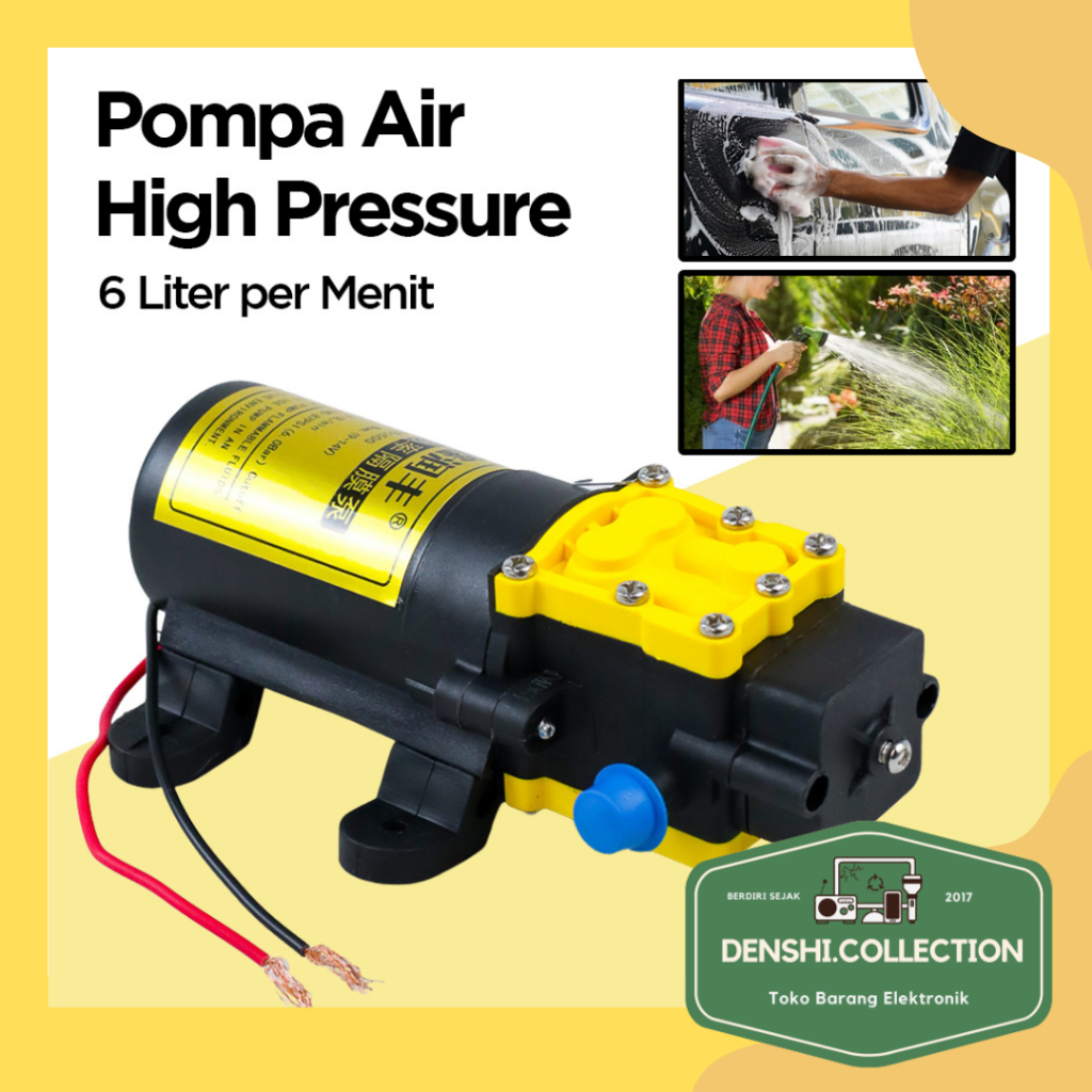 Jual Pompa Air Elektrik High Pressure Diaphragm Pump L V Psi Black