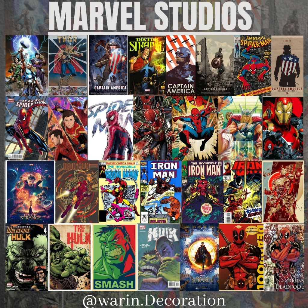 Jual Poster Dinding Marvel Isi Pcs Poster Marvel Poster Iron Man