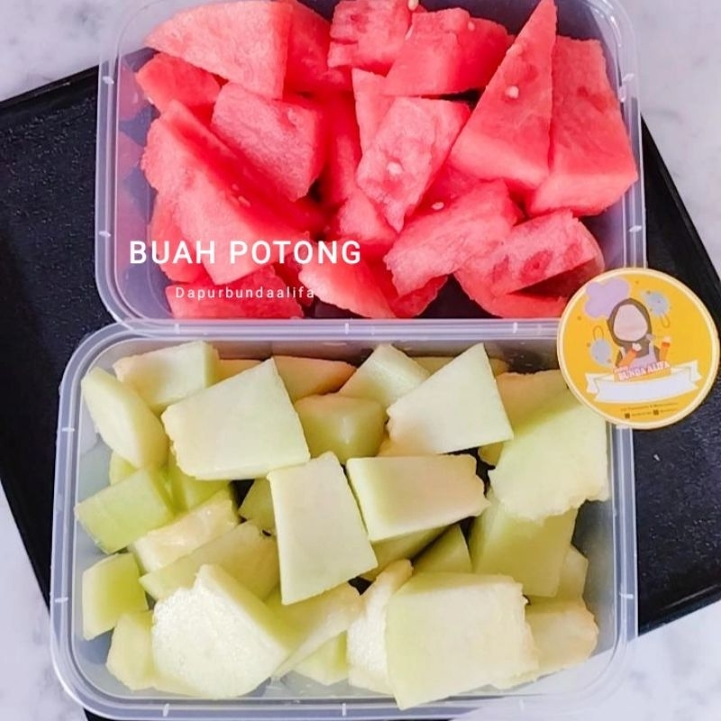 Jual Buah Potong Segar Dan Manis Buah Semangka Melon Nanas Honi