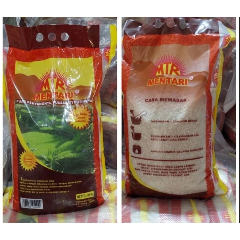 Jual Beras Mentari Asli Repack Kg Shopee Indonesia