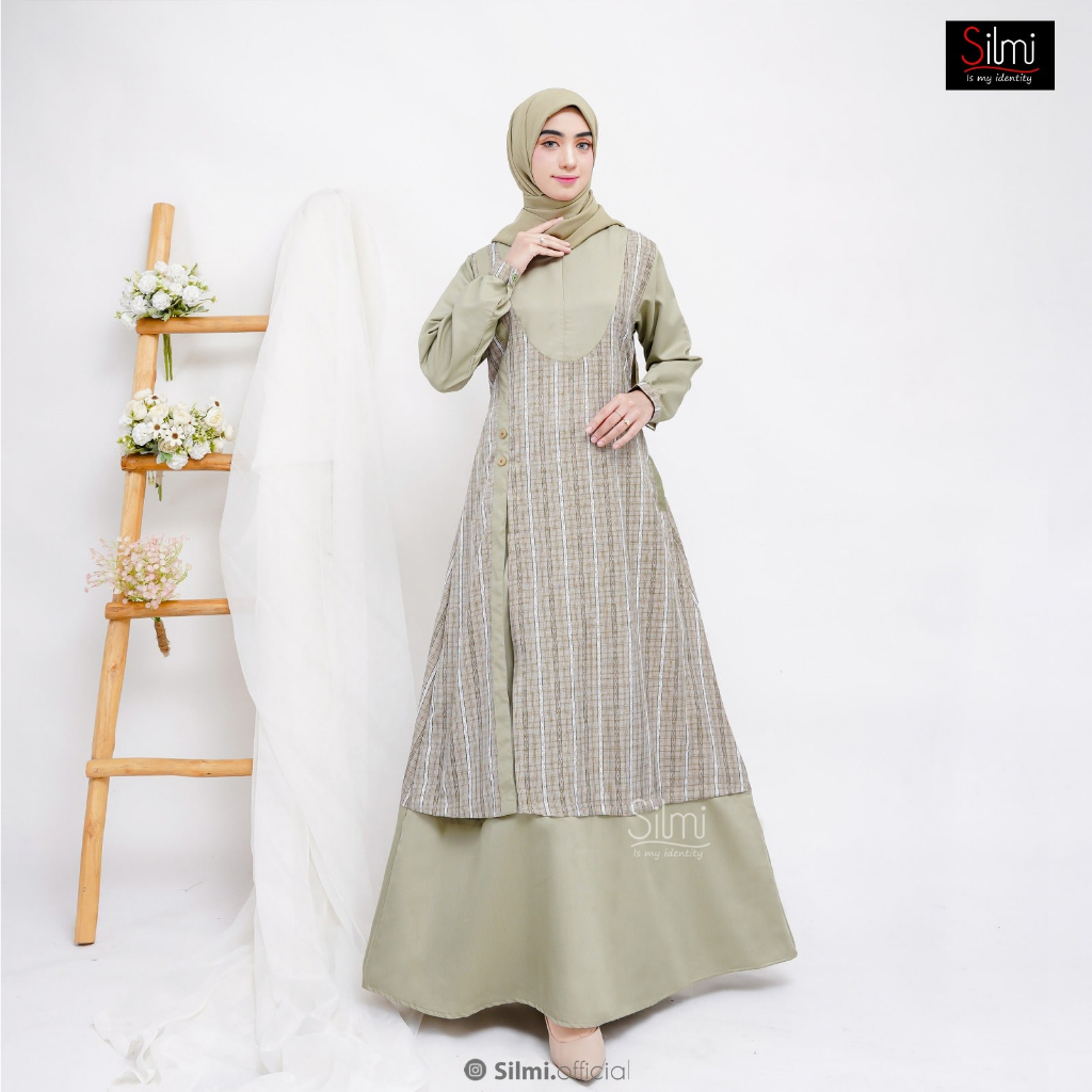 Jual Silmi Dress Remaja Tebal Katun Toyobo Dan Katun Madinah Gamis