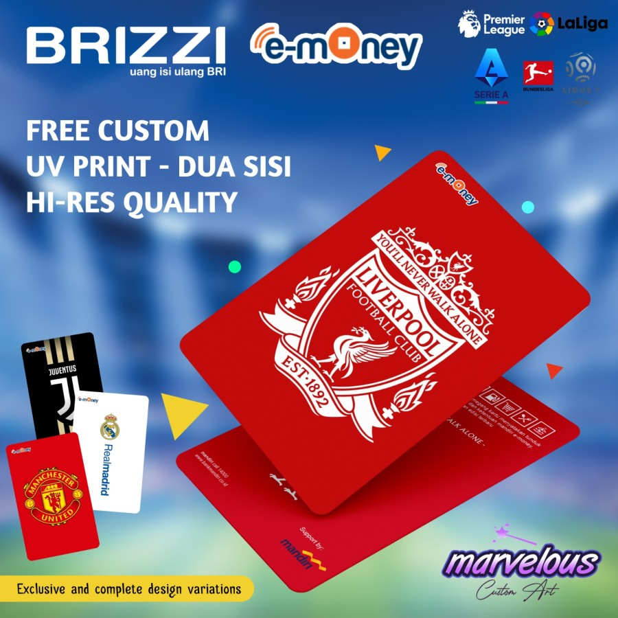 Jual BRI Brizzi Custom Mandiri Etoll E Toll Emoney E Money Custom