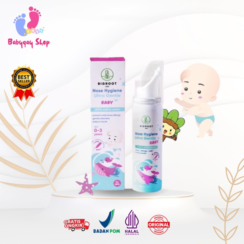 Jual READY STOCK BIGROOT NOSE HYGIENE ULTRA GENTLE BABY 50 ML