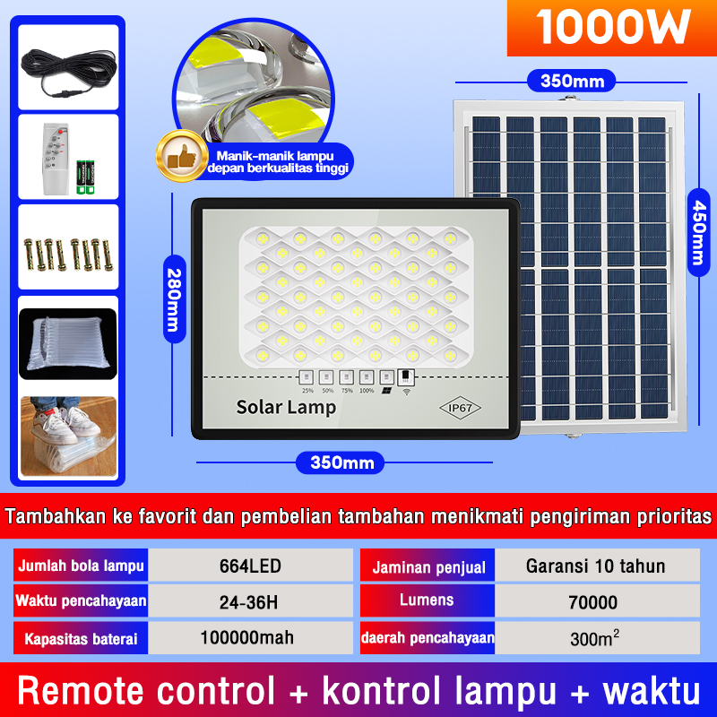 Jual Lampu Tenaga Matahari Otomatis Outdoor Fungsi Flash Kontrol Cahaya