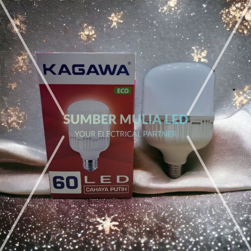 Jual KAGAWA ECO Lampu LED Bulb Capsule Kapsul 60W 60 Watt Jumbo Cahaya