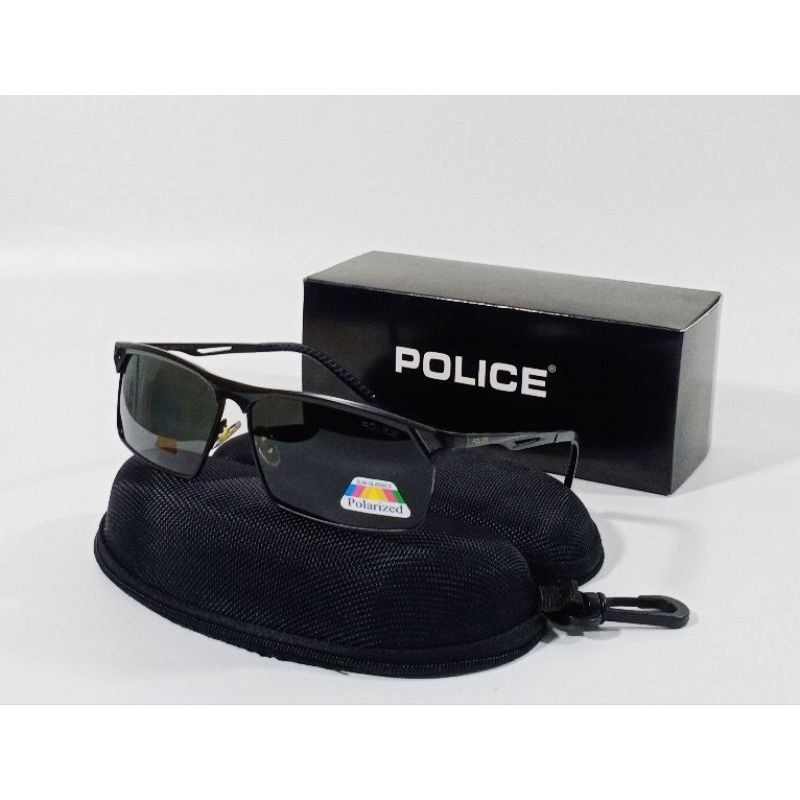 Jual Sunglasses Kacamata Hitam Police Polarized Pria Wanita Anti