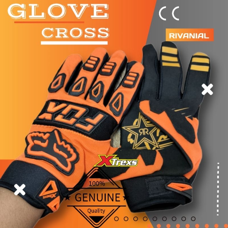 Jual Motor Cross Trail Sarung Tangan Foxx Lokal Glove Xtrexs Racing