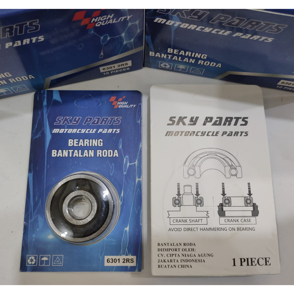 Jual BEARING 6301 6302 2RS LAKER LAHAR KLAHAR RODA MOTOR SKY PARTS