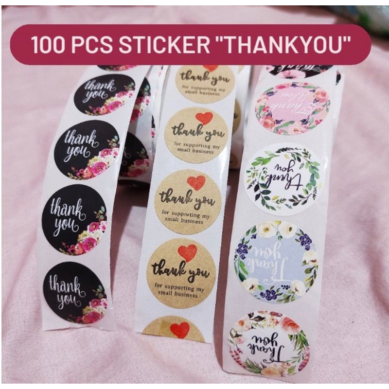 Jual Stiker Terima Kasih Thank You 500pc Shopee Indonesia