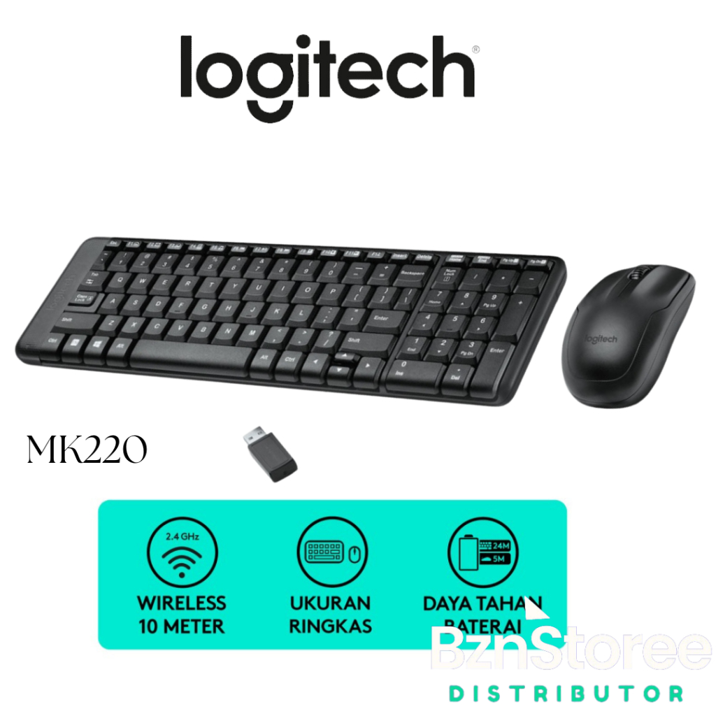 Jual Logitech Mk Combo Keyboard Dan Mouse Wireless Compact Keyboard