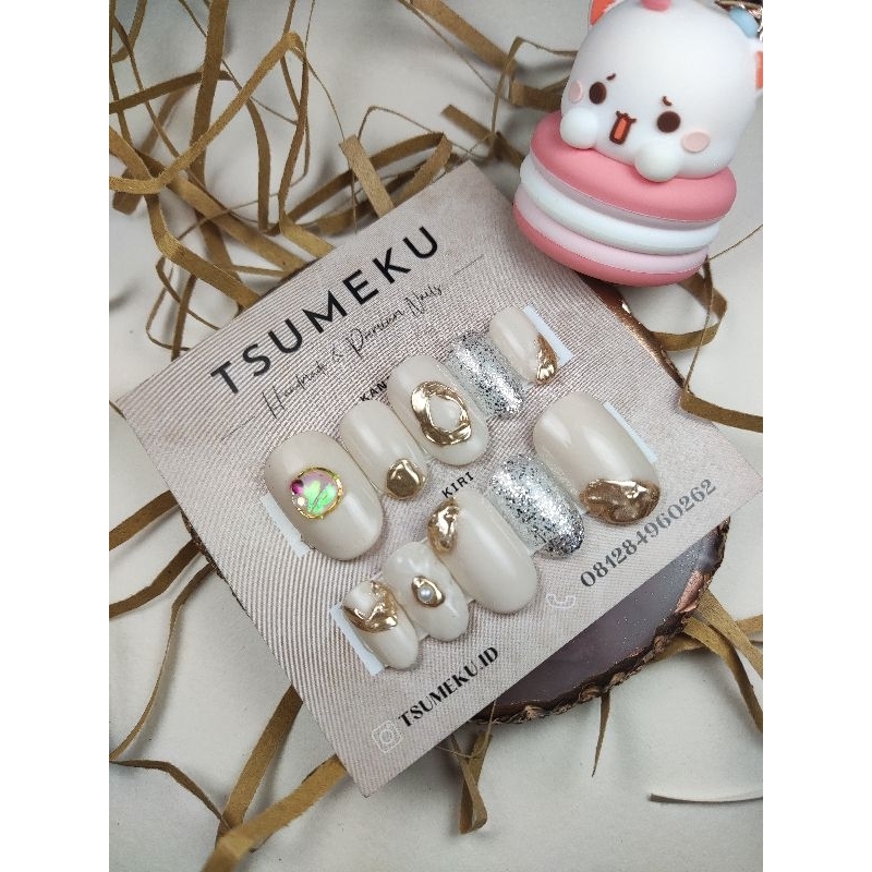 Jual Tsumeku Press On Nails Tsu Japanese White Lebaran Ramadhan