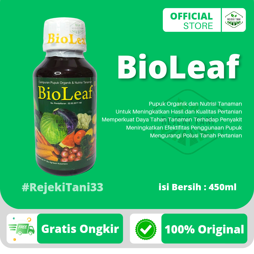 Jual Pupuk Organik BioLeaF Nutrisi Tanaman 450ml BioLif Untuk