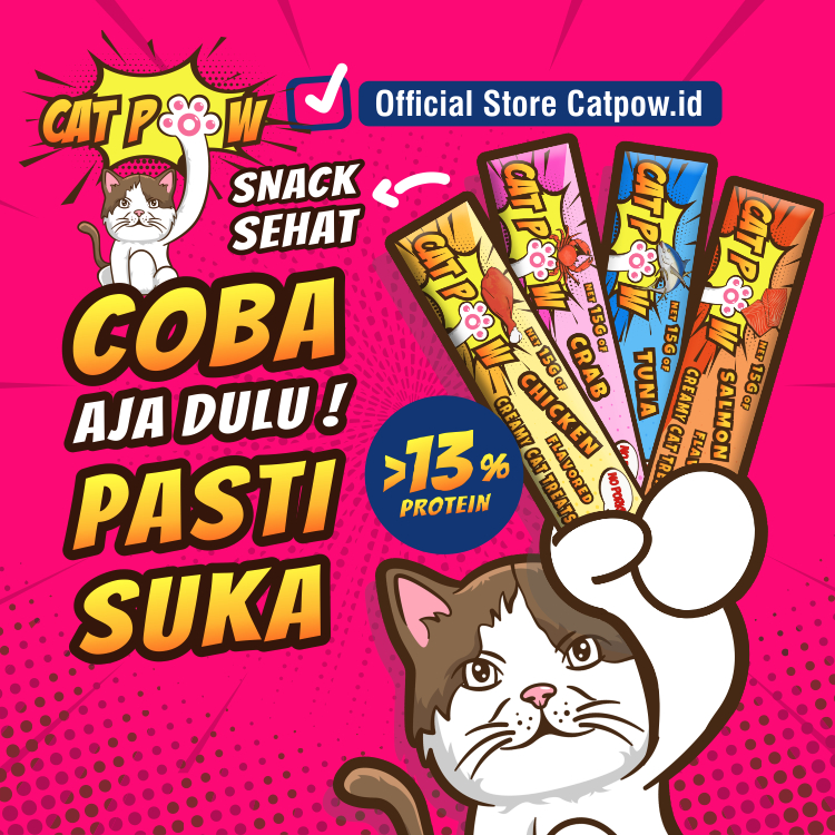 Jual CATPOW Creamy Treats Snack Kucing Isi 1 Sachet Cemilan Makanan