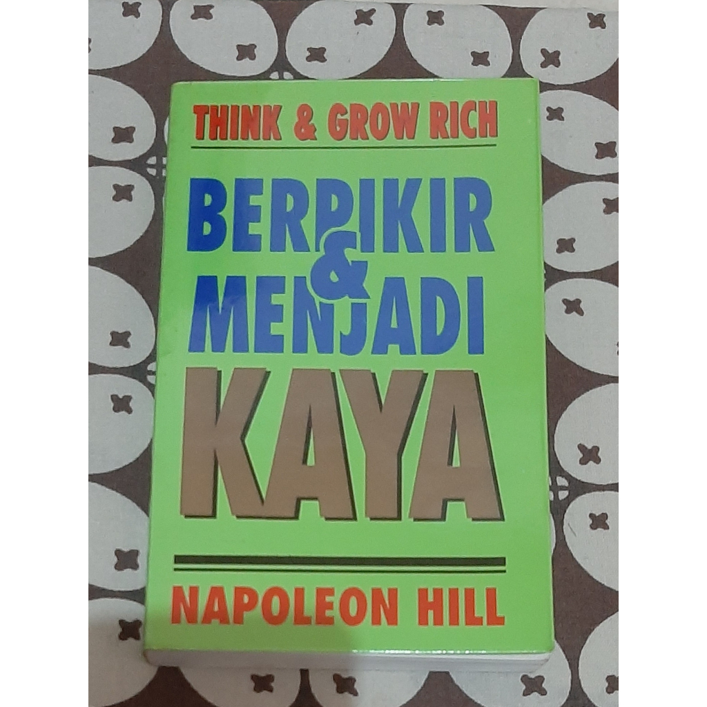 Jual Berpikir Menjadi Kaya Napoleon Hill Bhs Indonesia Shopee