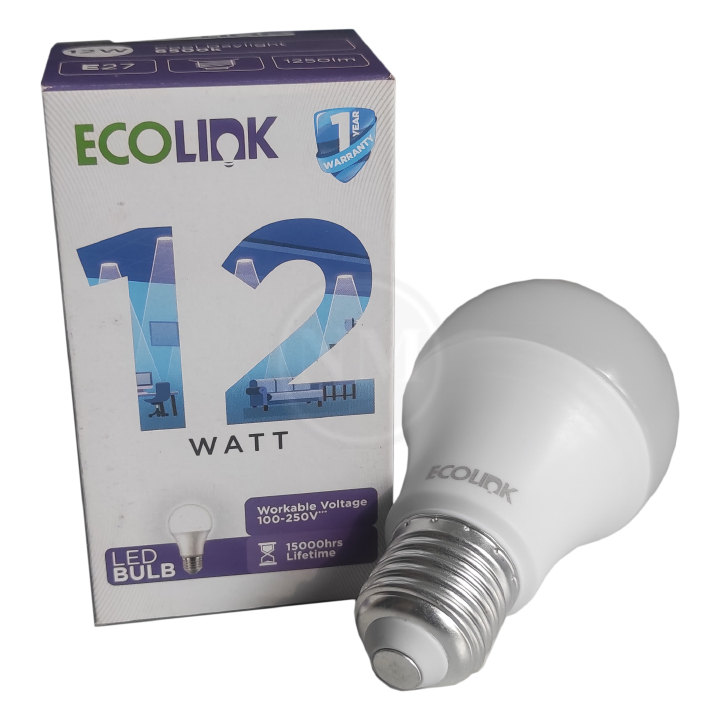 Jual Lampu Ecolink LED Bulb 12W Cool Daylight 6500k Putih Shopee