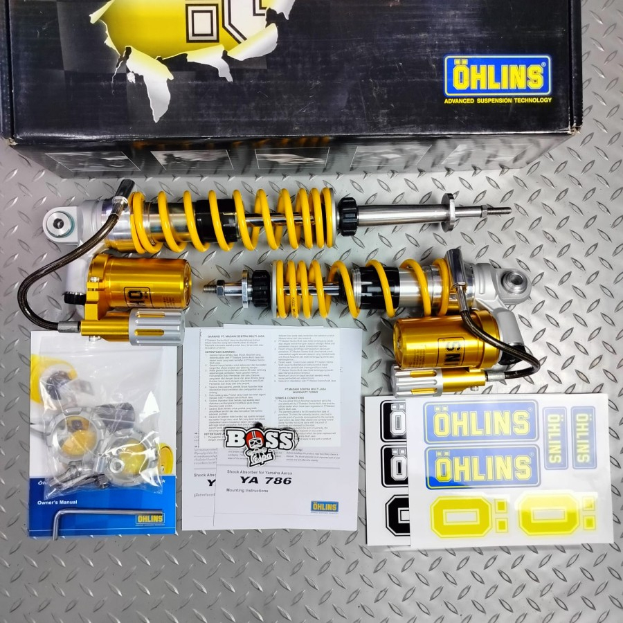 Jual Shock Tabung Ohlins YA Series With Preload Adjuster Front Rear