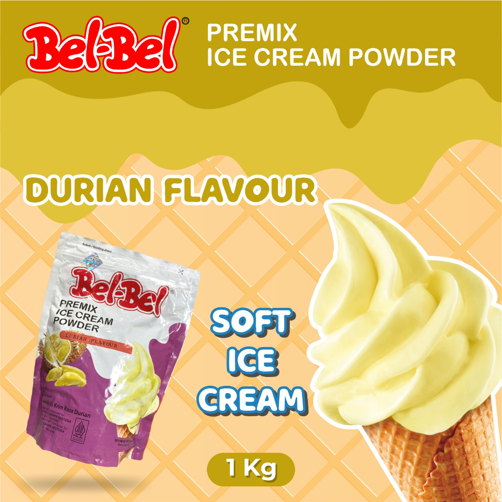 Jual Bubuk Ice Cream Rasa Durian 1 Kg Belbel Shopee Indonesia