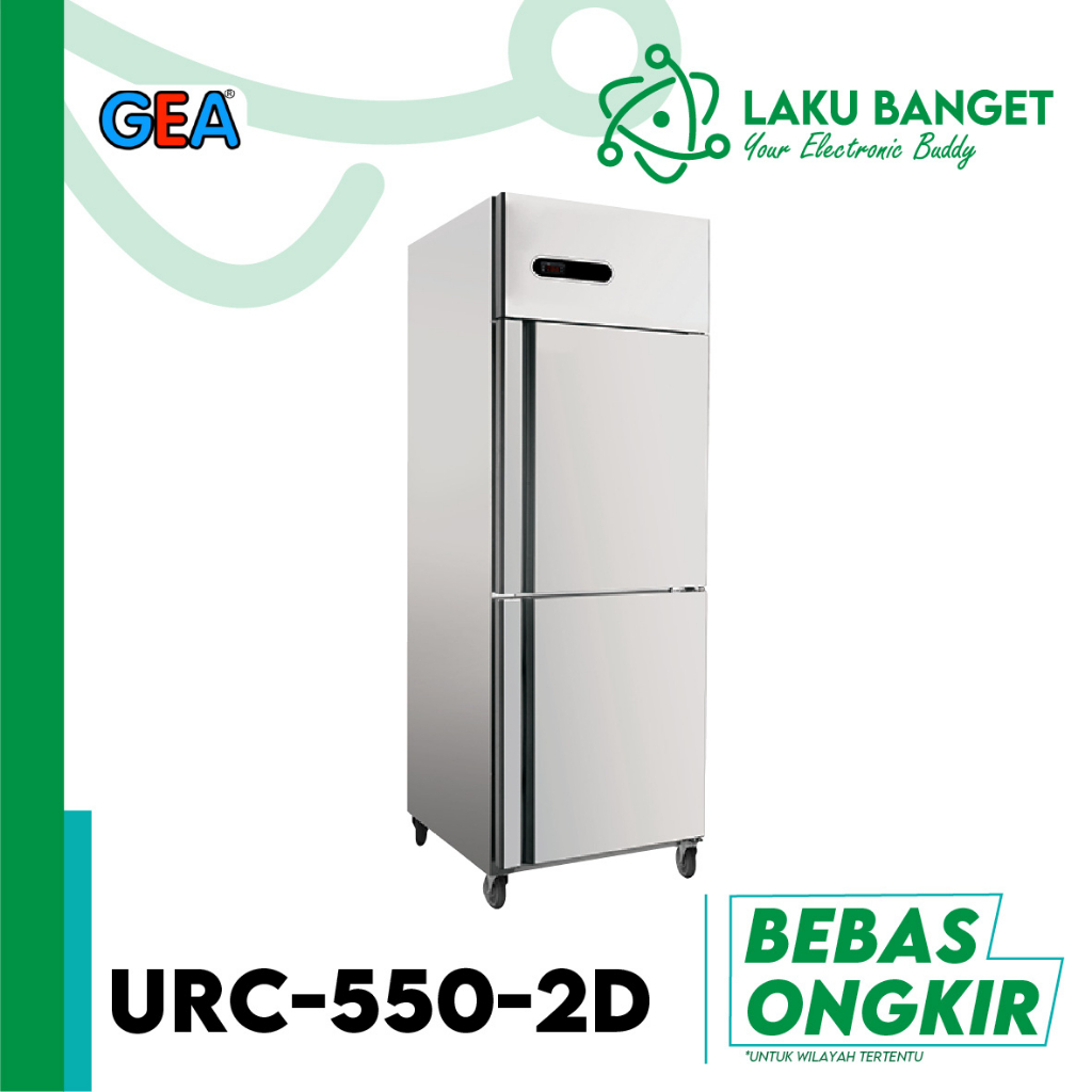 Jual GEA URC 550 2D Commercial Refrigerant Cabinet Upright Chiller