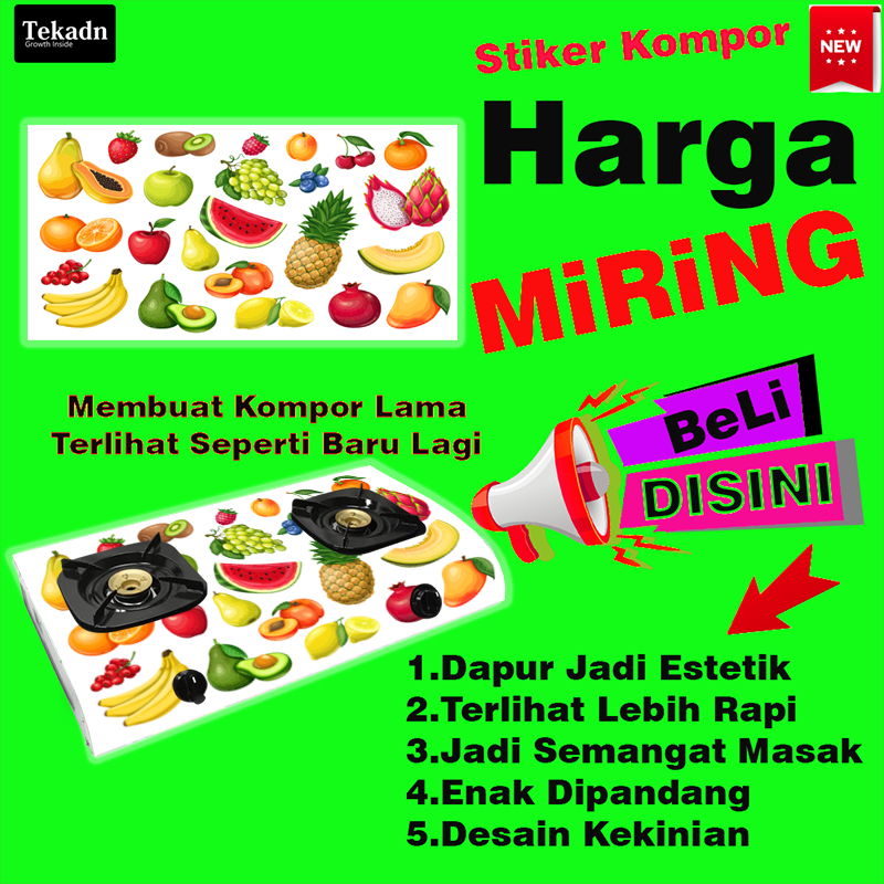 Jual Stiker Kompor 2 Tungku Motif Buah Lengkap Termurah Shopee Indonesia