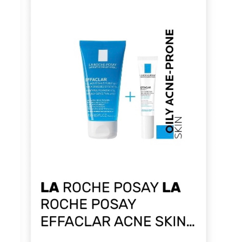 Jual La Roche Posay Effaclar Acne Skin Saver Set Shopee Indonesia