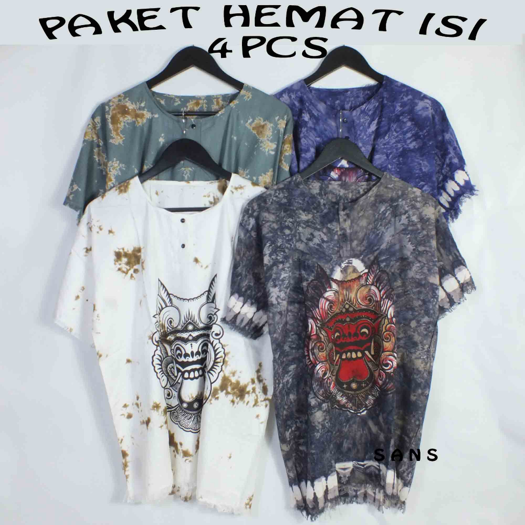 Jual 4pcs Baju Barong Bali Terbaru Baju Bali Unisex Baju Barong