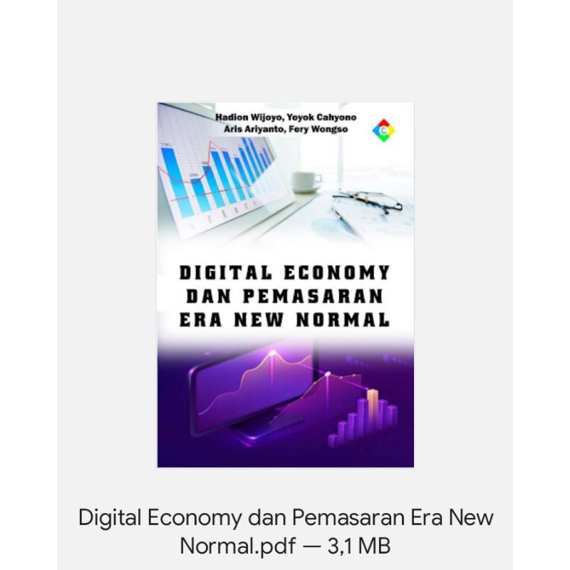 Jual Buku Digital Economy Dan Pemasaran Era New Normal Shopee Indonesia