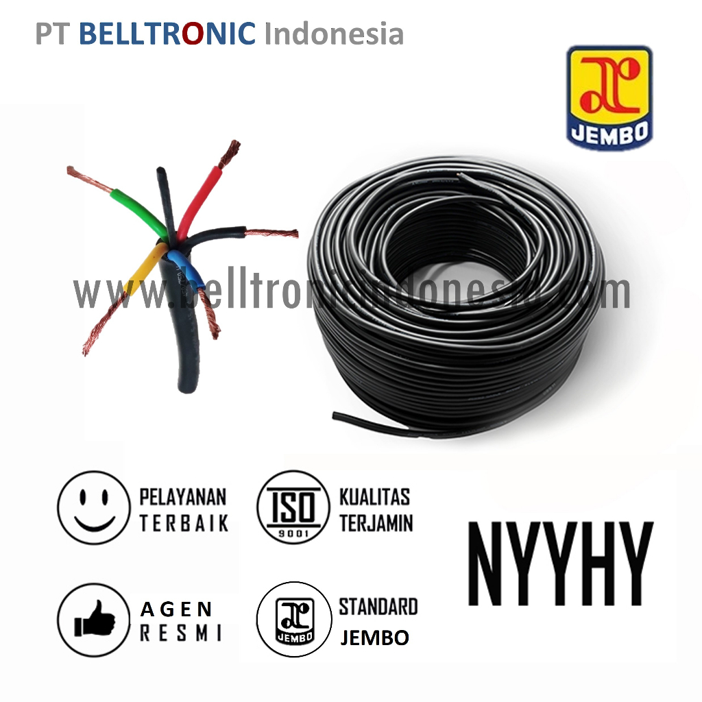 Jual Kabel NYYHY 5x6 Mm 1 Roll 50 Meter JEMBO Bisa PPN Shopee Indonesia