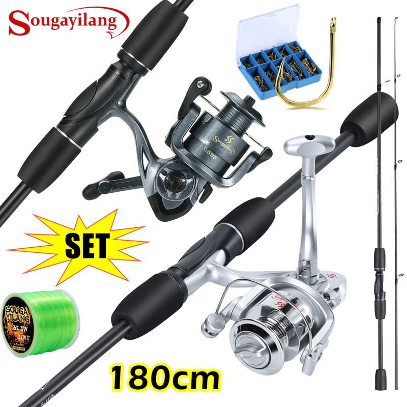 Jual Sougayilang Joran Pancing Set 180cm 5 10LB 5 2 1 Reel Spinning