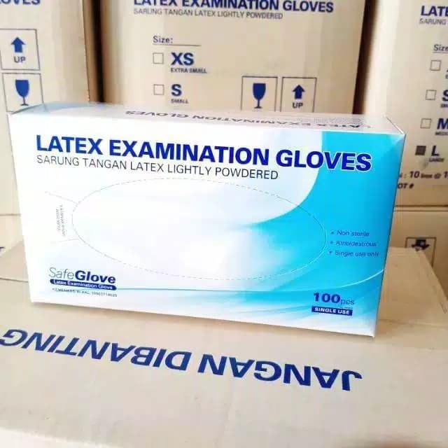 Jual Safeglove Onemad Handscoon Sarung Tangan Medis Latex Non Medis