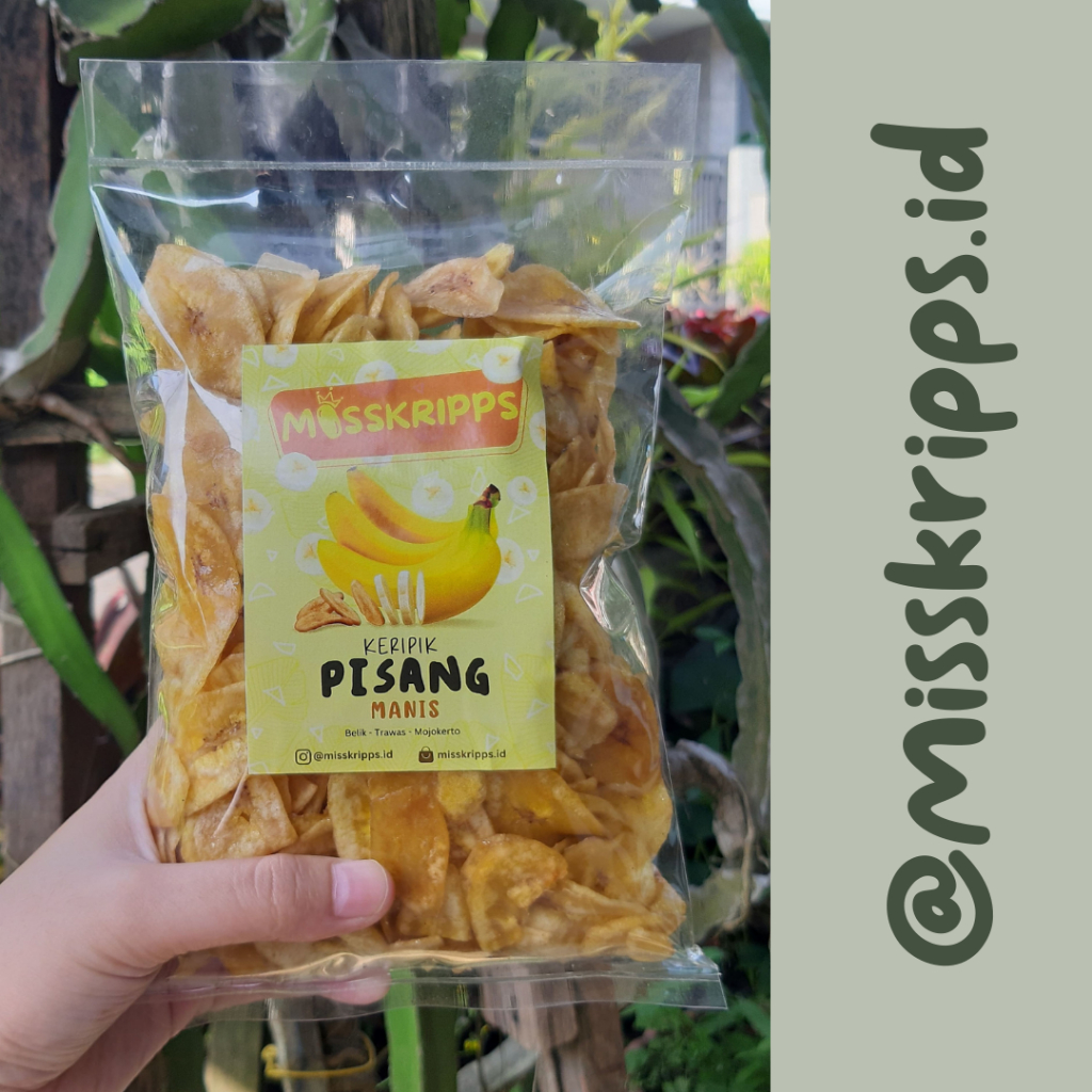 Jual Keripik Pisang Misskripps Manis Asin 250gr Gram Cemilan Kripik