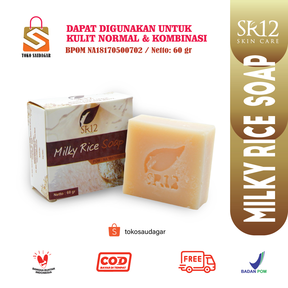 Jual Milky Rice Soap Sr Sabun Beras Susu Pencerah Kulit Wajah