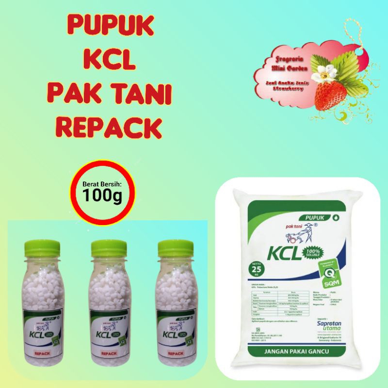 Jual Pupuk Kcl Pak Tani Repack 100 Gram Shopee Indonesia