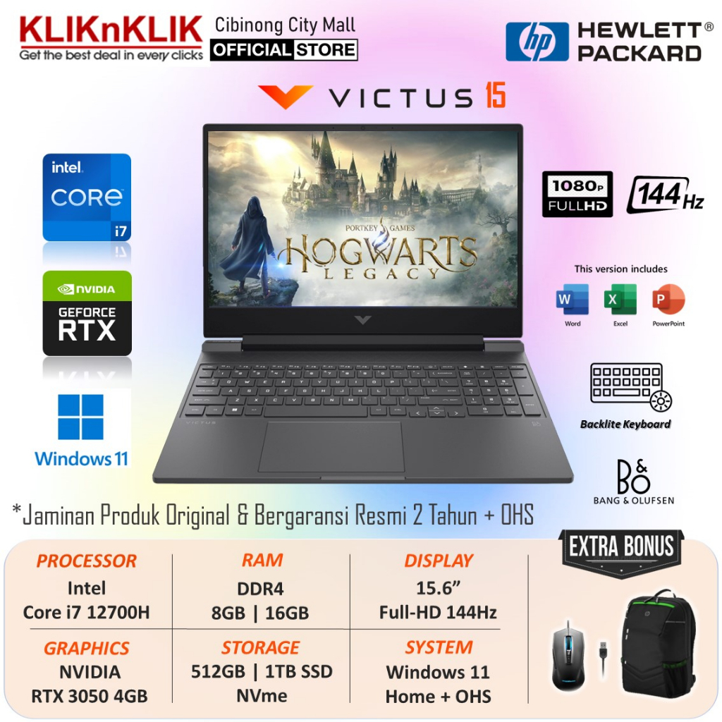 Jual Laptop Gaming Hp Victus Fa Tx Intel Core I H Ram Gb