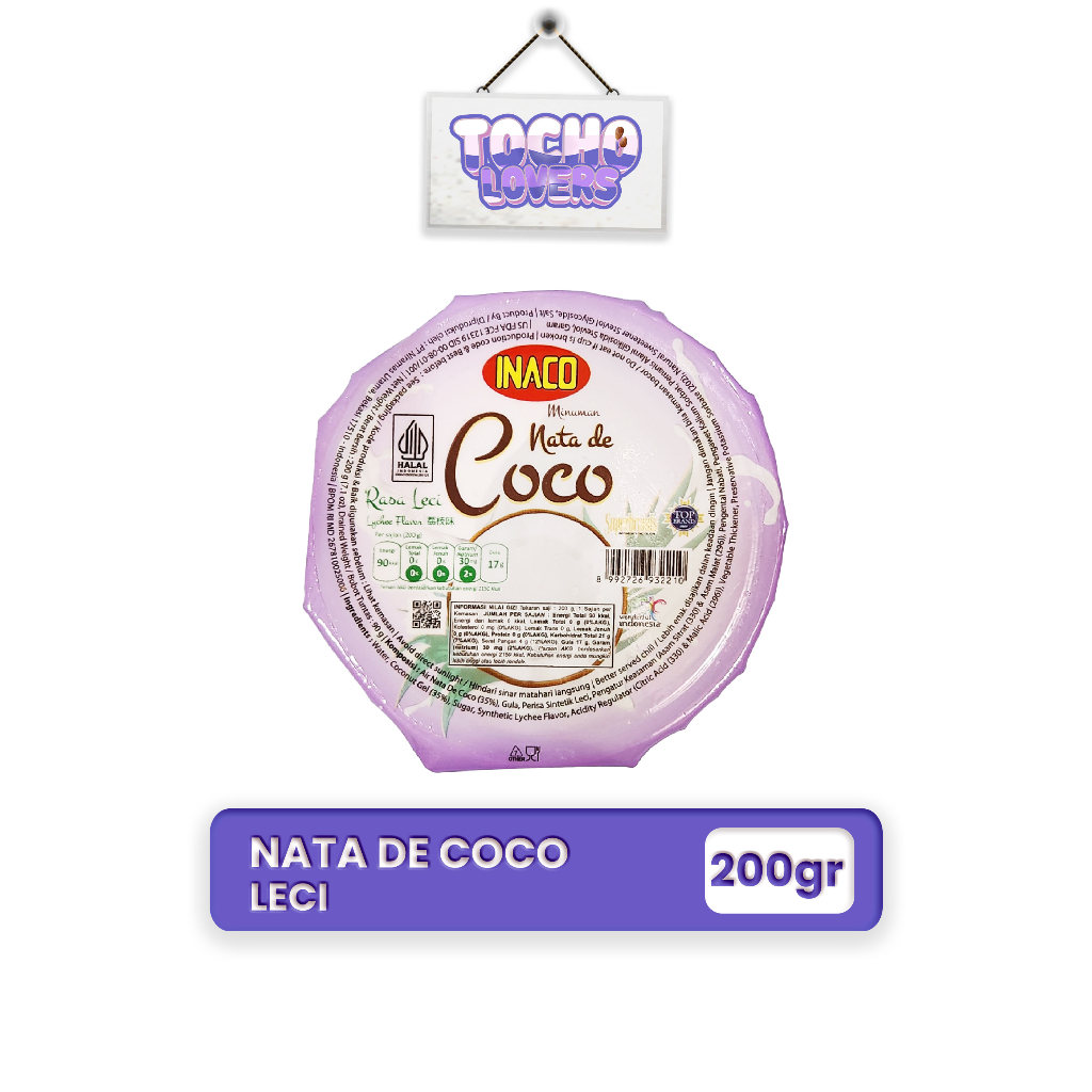 Jual Inaco Nata De Coco Selasih Rasa Leci Gr Shopee Indonesia