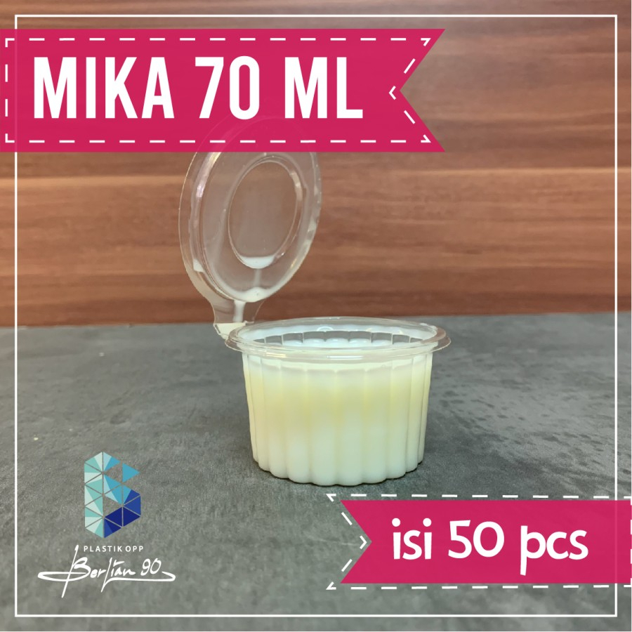 Jual Sauce Cup Mika 70 Ml Isi 50 Pcs Plastik Cup Saos Sambal Mayonaise