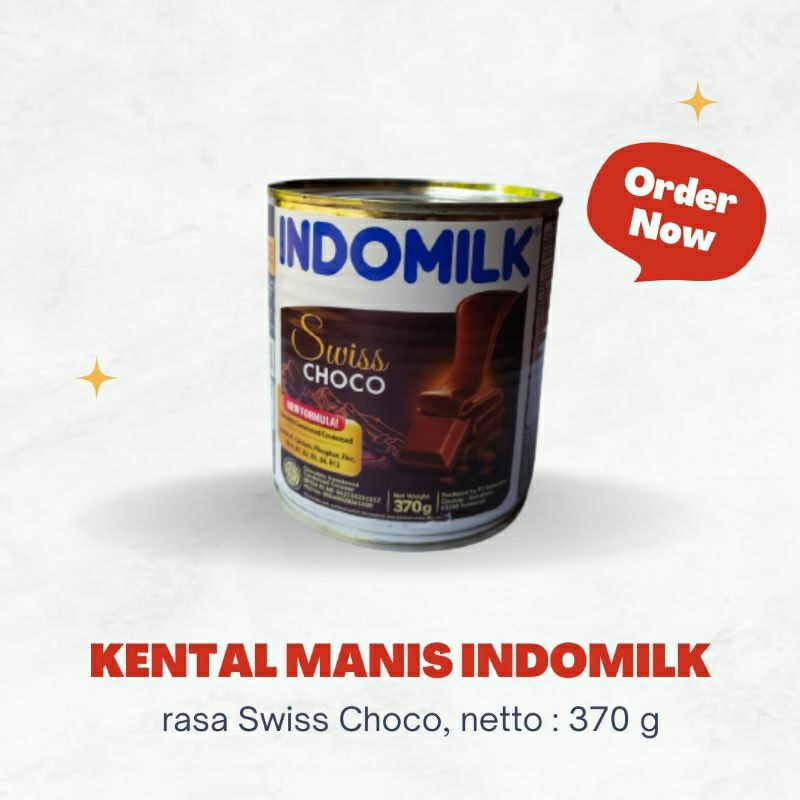 Jual Indomilk Kental Manis Rasa Swiss Choco Kemasan Kaleng Shopee