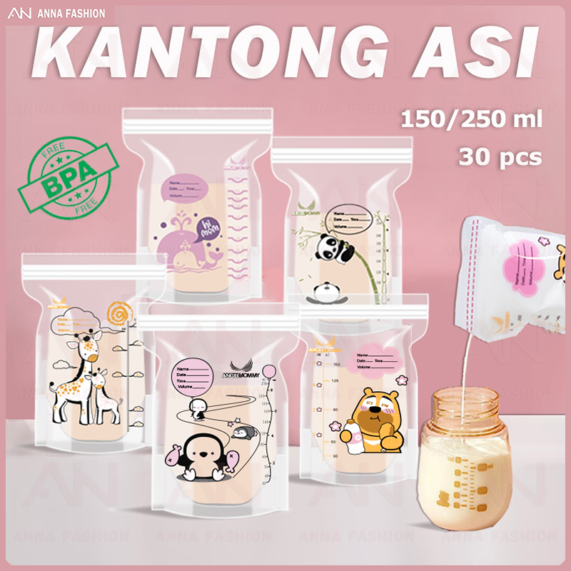 Jual Kantong ASI 150 250ml Breastmilk Storage Bag Plastik Asi Double