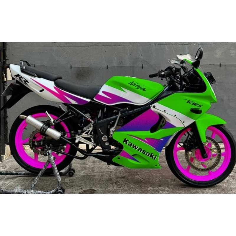 Jual Sticker Striping Custom Ninja Rr Old Transparan Maxdecall Shopee