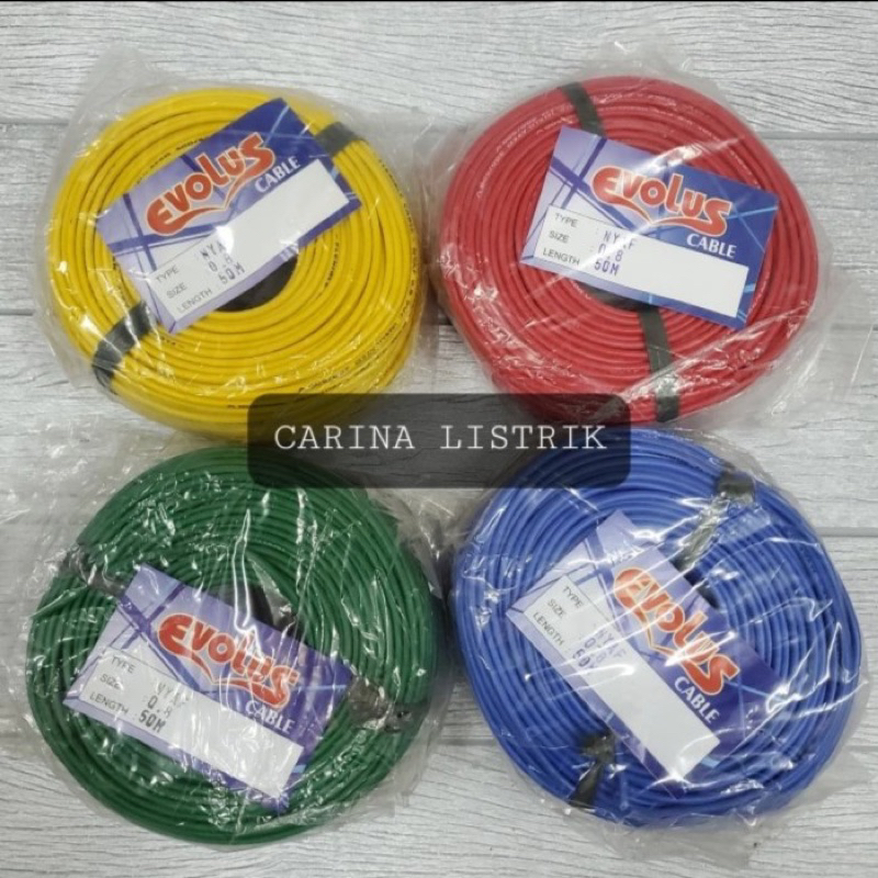 Jual Kabel NYAF 0 8mm 50 Meter Kabel Tunggal Serabut Shopee Indonesia