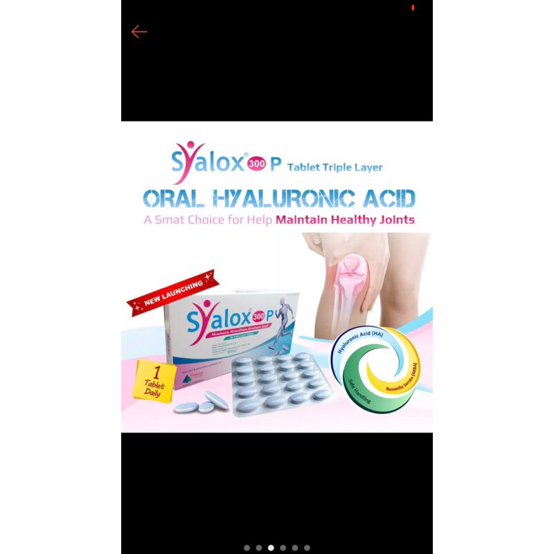 Jual Syalox P Hyaluronate Acid Obat Osteoarthritis Shopee Indonesia