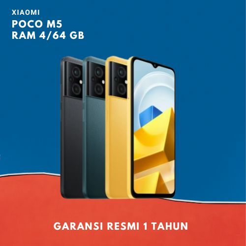 Jual Xiaomi POCO M5 4 64GB Helio G99 50MP AI Triple Kamera Layar 90Hz