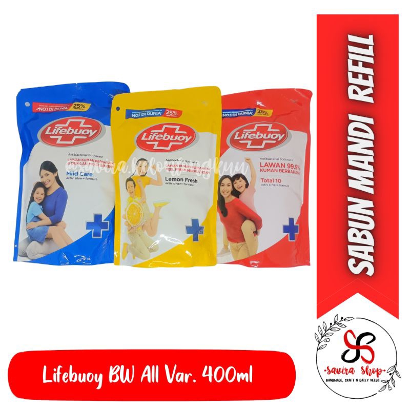 Jual Lifebuoy Body Wash Sabun Cair Refill 400ml Shopee Indonesia