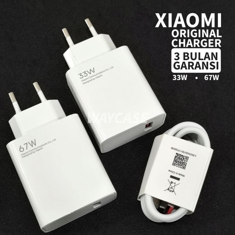 Jual Charger Xiaomi Watt Watt Turbo Charging Original