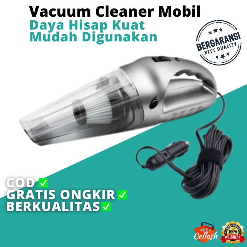 Jual Vacuum Cleaner Mobil Portable Alat Penyedot Debu Kotoran Mobil 12V