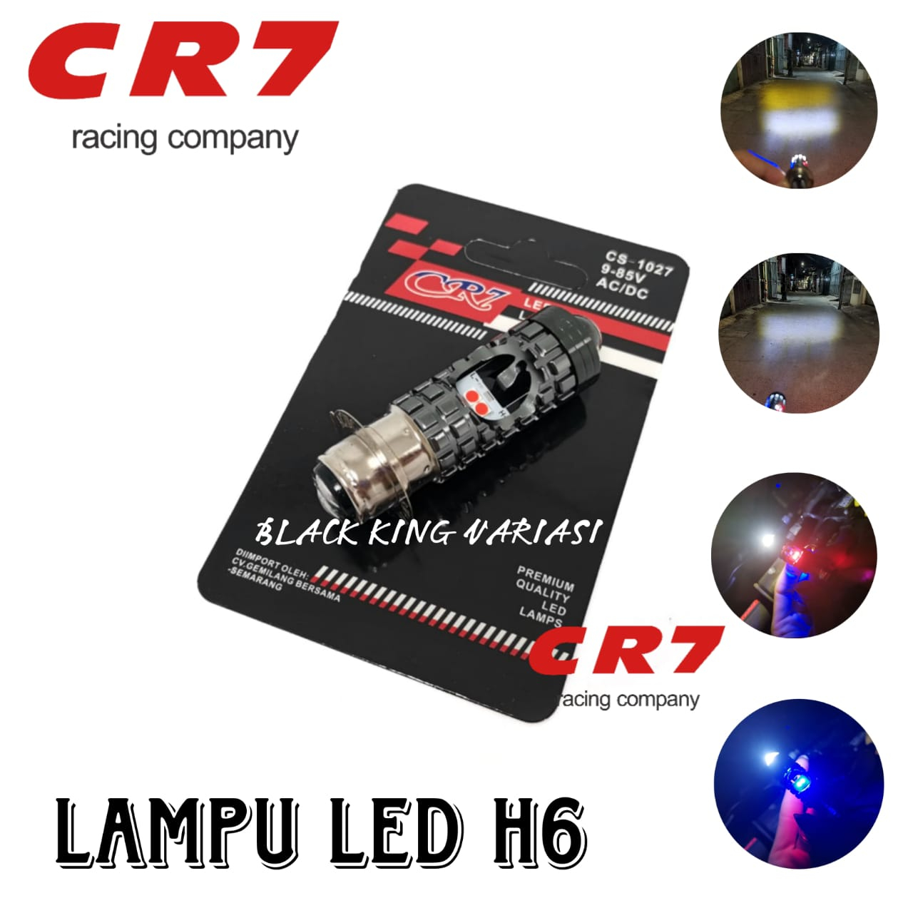 Jual Lampu Utama LED Laser Motor AC DC Hi Lo Putih Kuning H6 Lampu