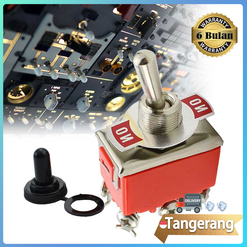 Jual Saklar Toggle Switch 6pin Momentary ON OFF ON Switch Spring Saklar