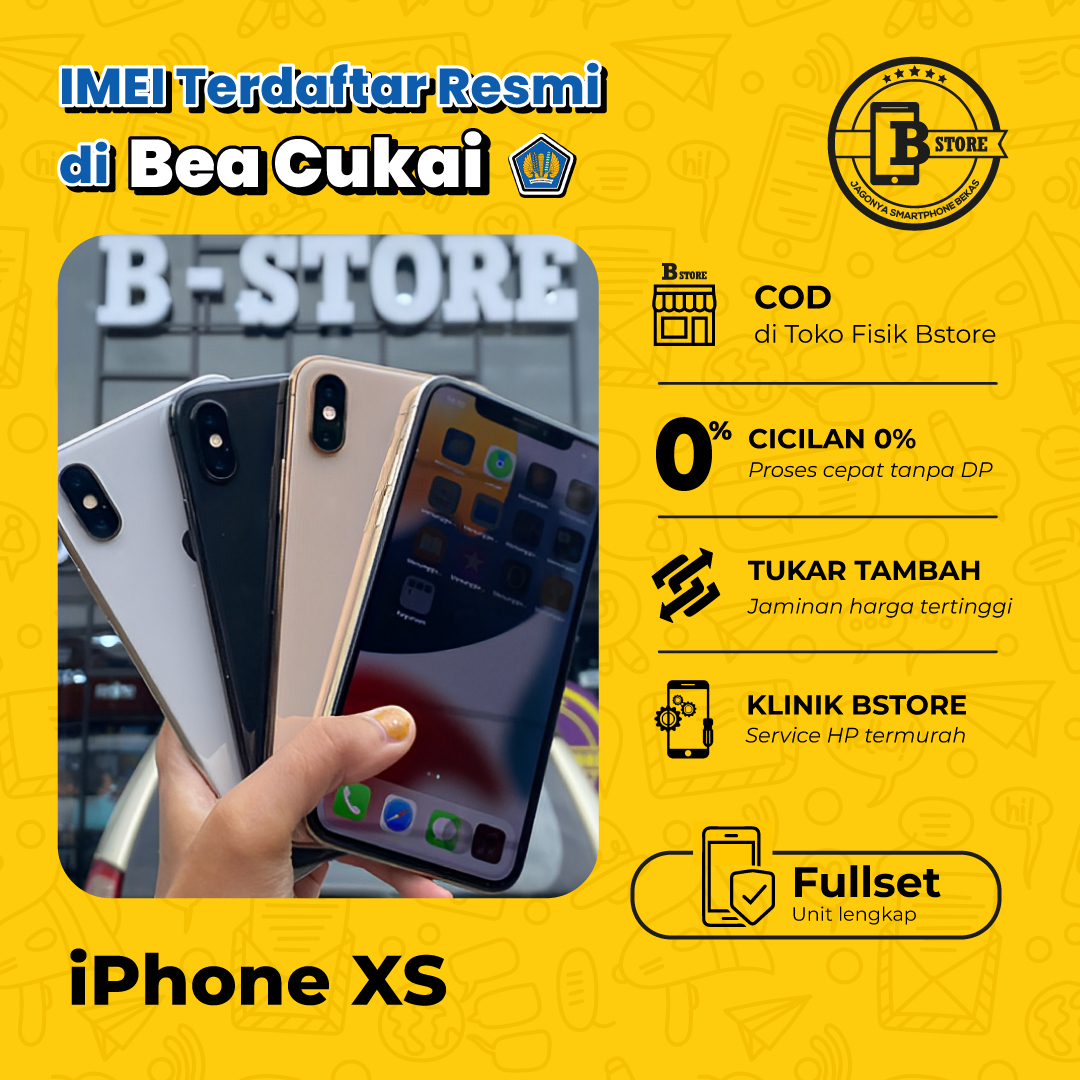 Jual IPhone XS 256 GB FULLSET IMEI TERDAFTAR BEACUKAI APPLE 256GB