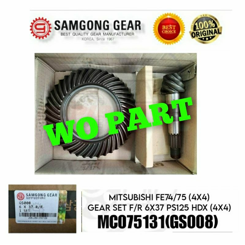 Jual Gear Set 6X37 Mitsubishi Canter Ps 125 HDX 4X4 FE74 75 Gigi