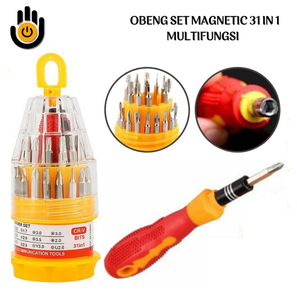 Jual Obeng Set Toolkit 31in1 Obeng Set Multifungsi Obeng Magnetic 31 In